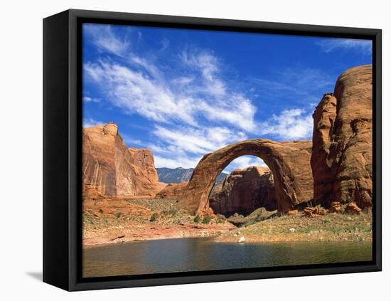 View of Rainbow Bridge, Lake Powell, Utah, USA-Stefano Amantini-Framed Premier Image Canvas