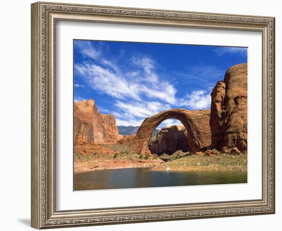 View of Rainbow Bridge, Lake Powell, Utah, USA-Stefano Amantini-Framed Photographic Print