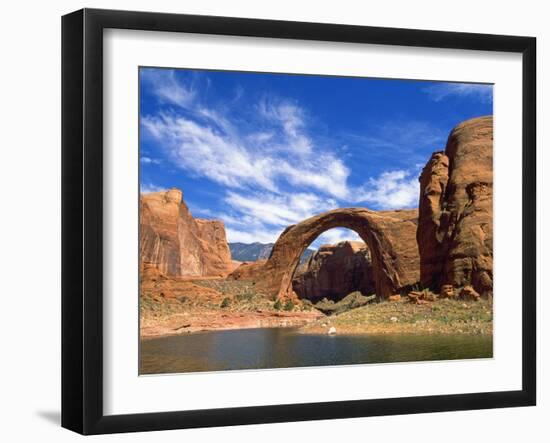 View of Rainbow Bridge, Lake Powell, Utah, USA-Stefano Amantini-Framed Photographic Print