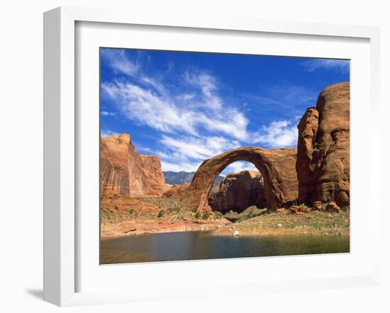 View of Rainbow Bridge, Lake Powell, Utah, USA-Stefano Amantini-Framed Photographic Print