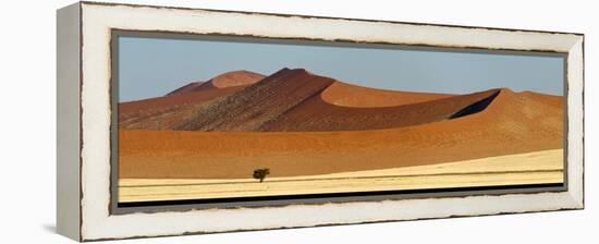 View of Red Dunes, Sossusvlei, Namib Desert, Namib-Naukluft National Park, Namibia-null-Framed Stretched Canvas