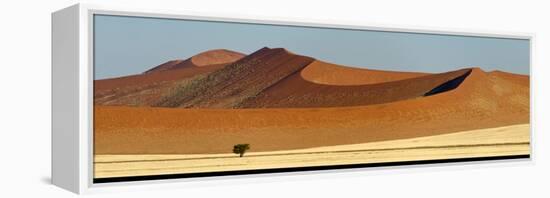 View of Red Dunes, Sossusvlei, Namib Desert, Namib-Naukluft National Park, Namibia-null-Framed Stretched Canvas