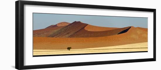 View of Red Dunes, Sossusvlei, Namib Desert, Namib-Naukluft National Park, Namibia-null-Framed Photographic Print