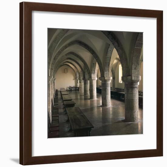 View of Refectory of Cistercian Casamari Abbey-null-Framed Giclee Print