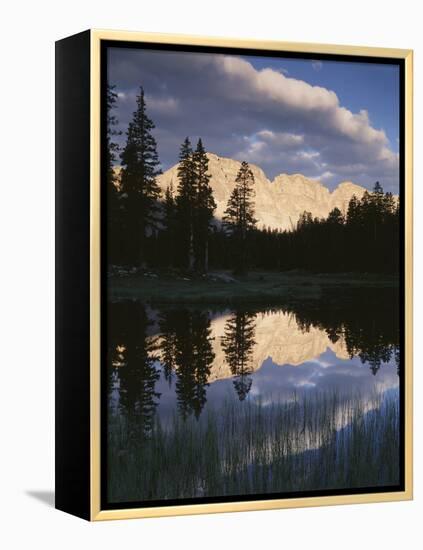 View of Reflecting Mountain in Bear River, High Uintas Wilderness, Utah, USA-Scott T. Smith-Framed Premier Image Canvas