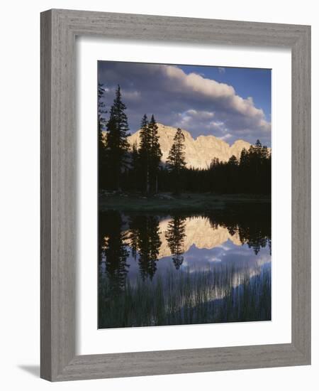 View of Reflecting Mountain in Bear River, High Uintas Wilderness, Utah, USA-Scott T. Smith-Framed Photographic Print