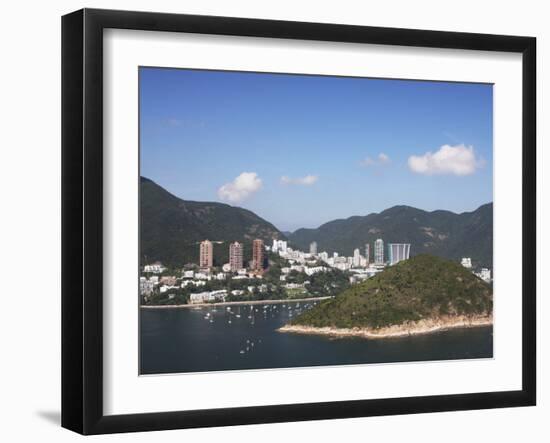 View of Repulse Bay from Ocean Park, Hong Kong Island, Hong Kong, China, Asia-Ian Trower-Framed Photographic Print