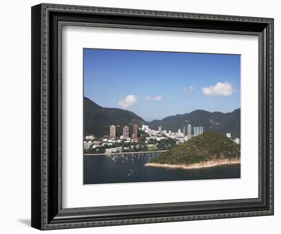 View of Repulse Bay from Ocean Park, Hong Kong Island, Hong Kong, China, Asia-Ian Trower-Framed Photographic Print