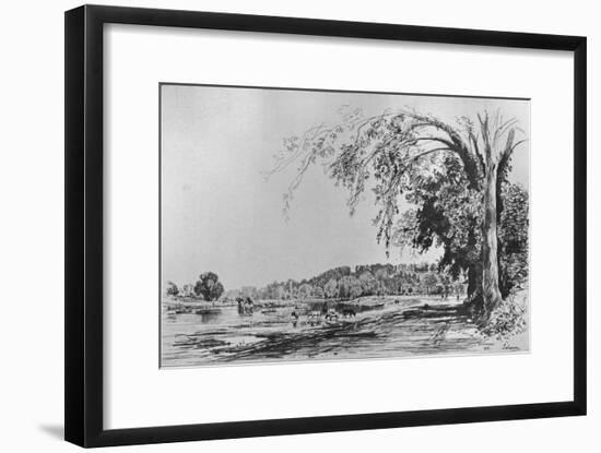 'View of Richmond from the Thames', 1871-Maxime Lalanne-Framed Giclee Print