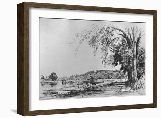 'View of Richmond from the Thames', 1871-Maxime Lalanne-Framed Giclee Print