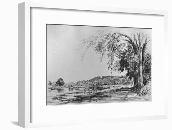 'View of Richmond from the Thames', 1871-Maxime Lalanne-Framed Giclee Print