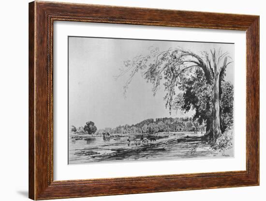 'View of Richmond from the Thames', 1871-Maxime Lalanne-Framed Giclee Print