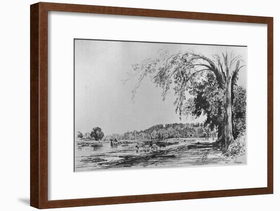 'View of Richmond from the Thames', 1871-Maxime Lalanne-Framed Giclee Print