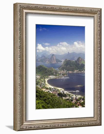 View of Rio, the Serra Da Carioca Mountains and Sugar Loaf-Alex Robinson-Framed Photographic Print