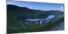 View of River Moselle at dusk, Bremm, Rhineland-Palatinate, Germany, Europe-Ian Trower-Mounted Photographic Print