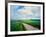 View of road passing through a field, United Kingdom-null-Framed Photographic Print