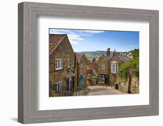 View of Robin Hoods Bay, Yorkshire, England, United Kingdom, Europe-Jane Sweeney-Framed Photographic Print