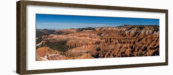 View of rock formations, Circle of Painted Cliffs, Markagunt Plateau, Cedar Breaks National Monu...-null-Framed Photographic Print