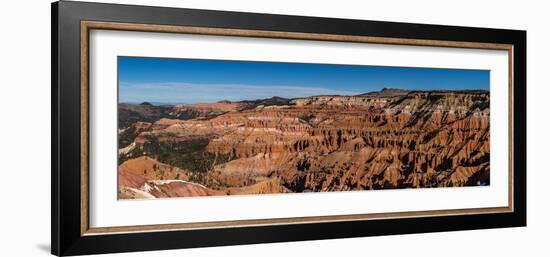 View of rock formations, Circle of Painted Cliffs, Markagunt Plateau, Cedar Breaks National Monu...-null-Framed Photographic Print