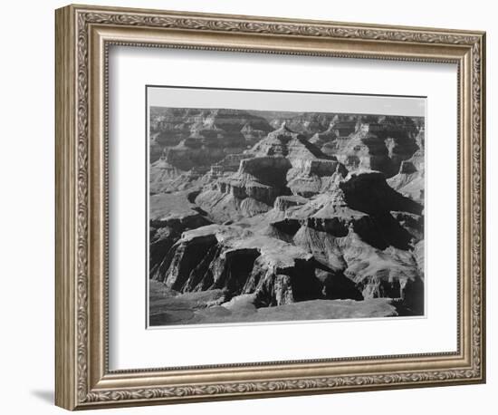 View Of Rock Formations "Grand Canyon National Park" Arizona. 1933-1942-Ansel Adams-Framed Art Print