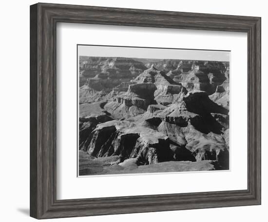 View Of Rock Formations "Grand Canyon National Park" Arizona. 1933-1942-Ansel Adams-Framed Art Print