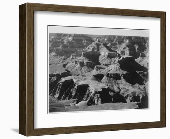 View Of Rock Formations "Grand Canyon National Park" Arizona. 1933-1942-Ansel Adams-Framed Art Print