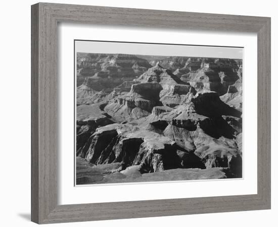 View Of Rock Formations "Grand Canyon National Park" Arizona. 1933-1942-Ansel Adams-Framed Art Print