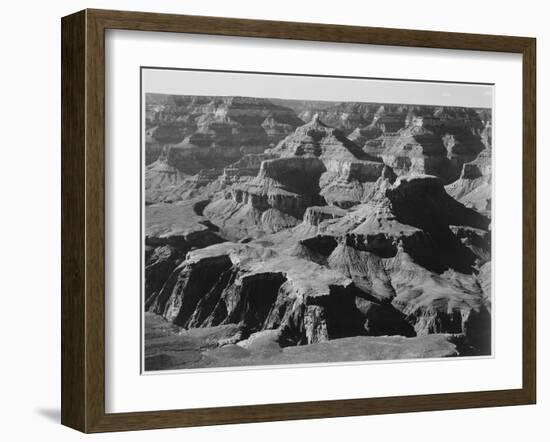 View Of Rock Formations "Grand Canyon National Park" Arizona. 1933-1942-Ansel Adams-Framed Art Print