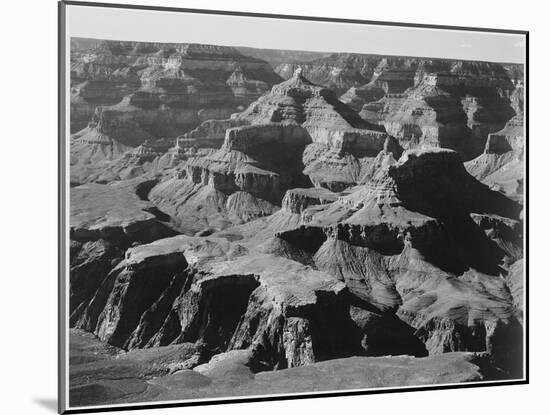 View Of Rock Formations "Grand Canyon National Park" Arizona. 1933-1942-Ansel Adams-Mounted Art Print