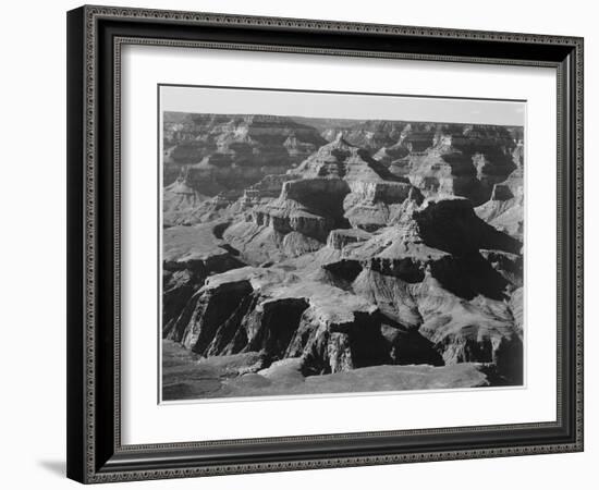 View Of Rock Formations "Grand Canyon National Park" Arizona. 1933-1942-Ansel Adams-Framed Art Print