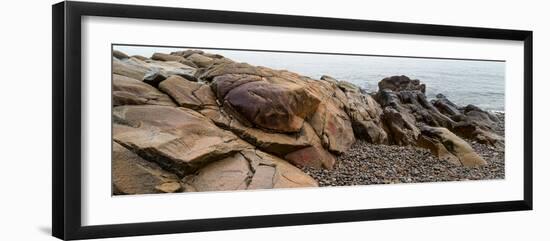 View of rocks at coast, Acadia National Park, Maine, USA-null-Framed Photographic Print