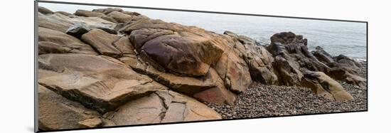 View of rocks at coast, Acadia National Park, Maine, USA-null-Mounted Photographic Print