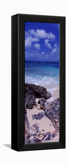 View of Rocks on the Beach, Island Harbour, Anguilla-null-Framed Premier Image Canvas