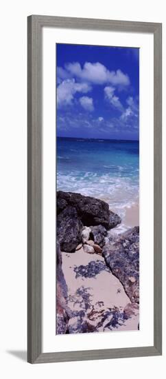 View of Rocks on the Beach, Island Harbour, Anguilla-null-Framed Photographic Print