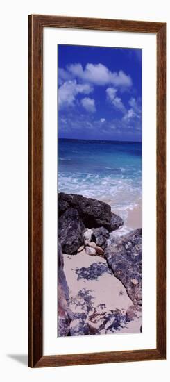 View of Rocks on the Beach, Island Harbour, Anguilla-null-Framed Photographic Print