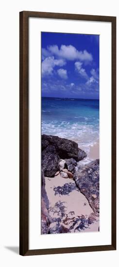 View of Rocks on the Beach, Island Harbour, Anguilla-null-Framed Photographic Print