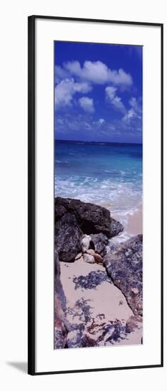 View of Rocks on the Beach, Island Harbour, Anguilla-null-Framed Photographic Print