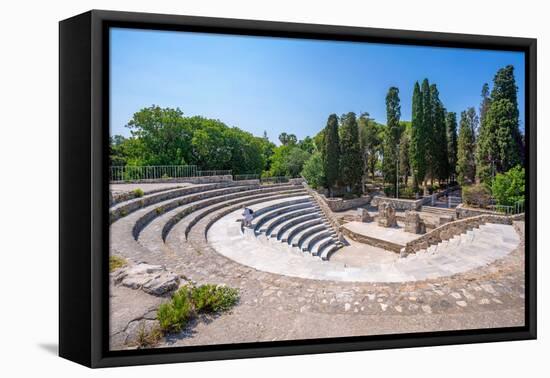 View of Roman Odeon of Kos, Kos Town, Kos, Dodecanese, Greek Islands, Greece, Europe-Frank Fell-Framed Premier Image Canvas