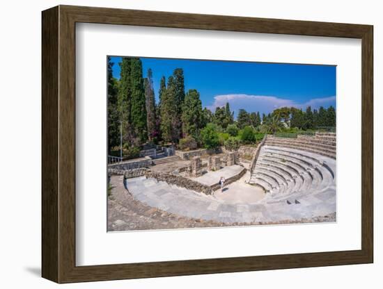 View of Roman Odeon of Kos, Kos Town, Kos, Dodecanese, Greek Islands, Greece, Europe-Frank Fell-Framed Photographic Print