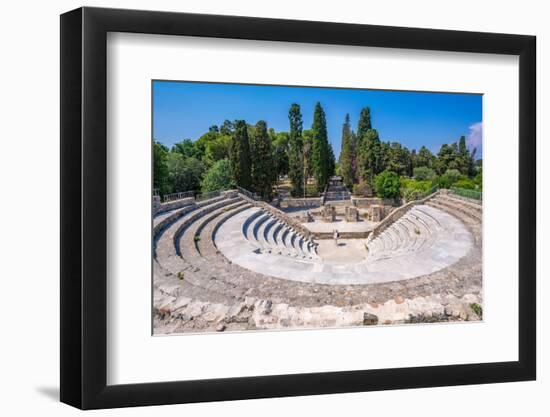 View of Roman Odeon of Kos, Kos Town, Kos, Dodecanese, Greek Islands, Greece, Europe-Frank Fell-Framed Photographic Print