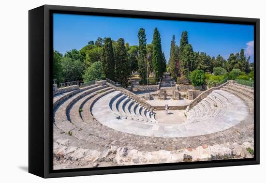 View of Roman Odeon of Kos, Kos Town, Kos, Dodecanese, Greek Islands, Greece, Europe-Frank Fell-Framed Premier Image Canvas