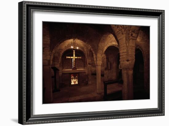 View of Romanesque Crypt, Church of Saints Vitalis and Agricola, Bologna, Emilia-Romagna, Italy-null-Framed Giclee Print