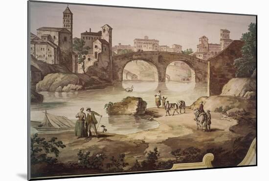 View of Rome-Giuseppe Zais-Mounted Giclee Print