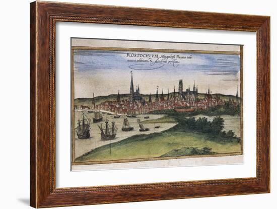 View of Rostock-Abraham Ortelius-Framed Art Print