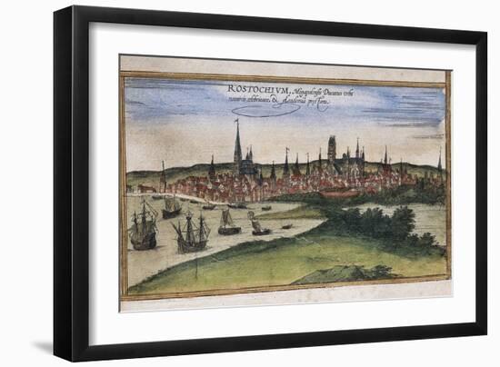 View of Rostock-Abraham Ortelius-Framed Art Print