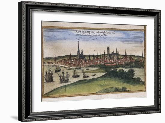 View of Rostock-Abraham Ortelius-Framed Art Print