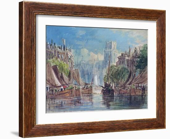 View of Rotterdam-George Chambers-Framed Giclee Print