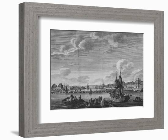 'View of Rouen', 1782-Unknown-Framed Giclee Print