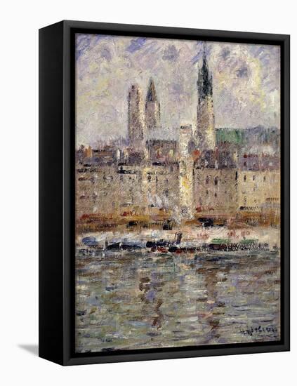 View of Rouen; Vue De Rouen, 1927-Gustave Loiseau-Framed Premier Image Canvas