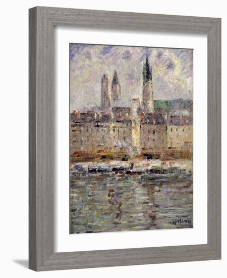 View of Rouen; Vue De Rouen, 1927-Gustave Loiseau-Framed Giclee Print